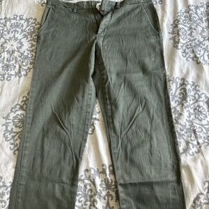 Jcrew Khaki and green pants - nice fit. Size 30 32